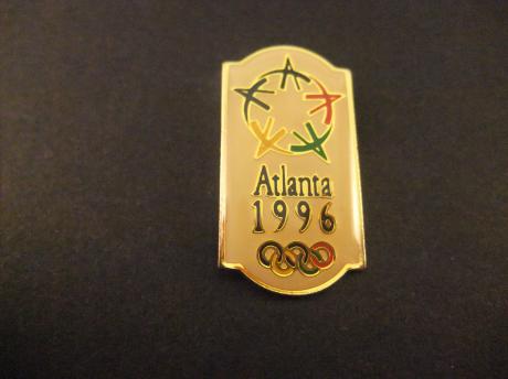 Olympische Spelen Atlanta logo met Olympische ringen